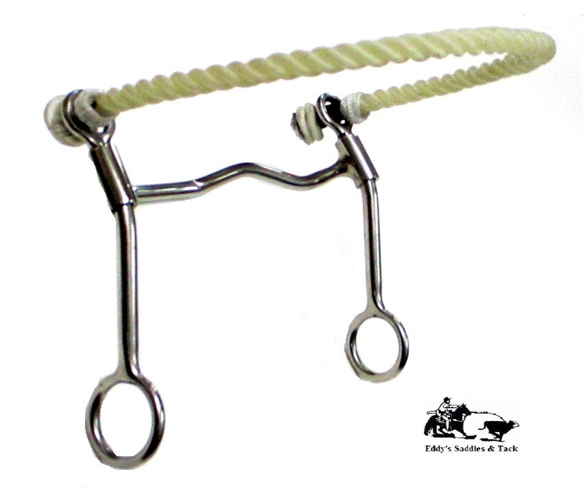 Eddy's Fast Stop N Turn Rope Nose Hackamore Average Horse Eddy's Tack