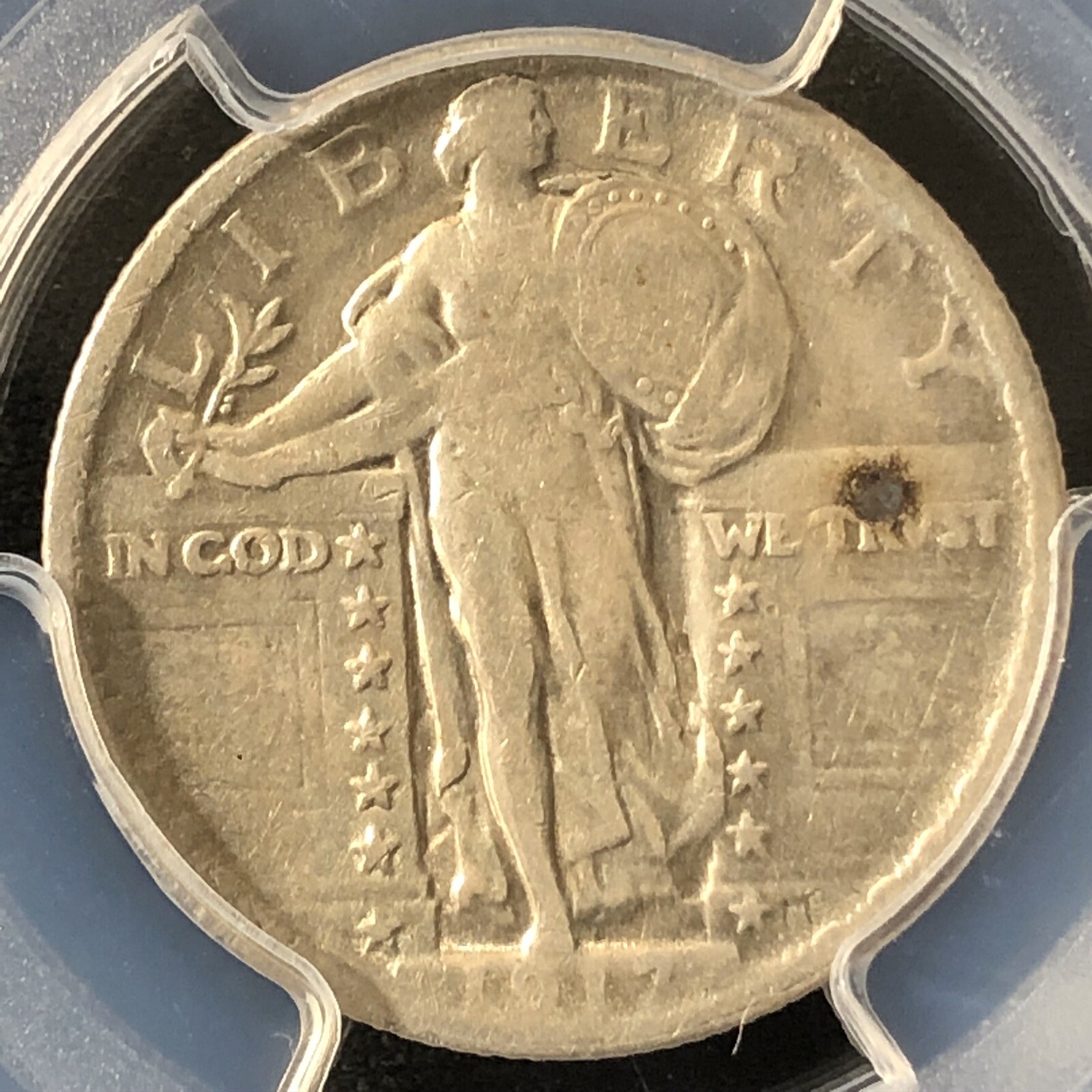 1917 25C Type 2 Standing Liberty Quarter Dollar PCGS XF Details      28023018
