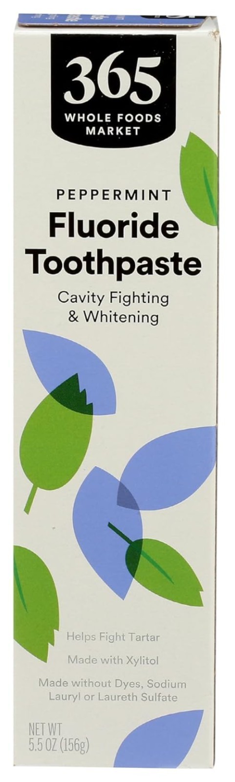 Whitening Fluoride Toothpaste - Cavity Protection & Peppermint Freshness, 5.5 Oz