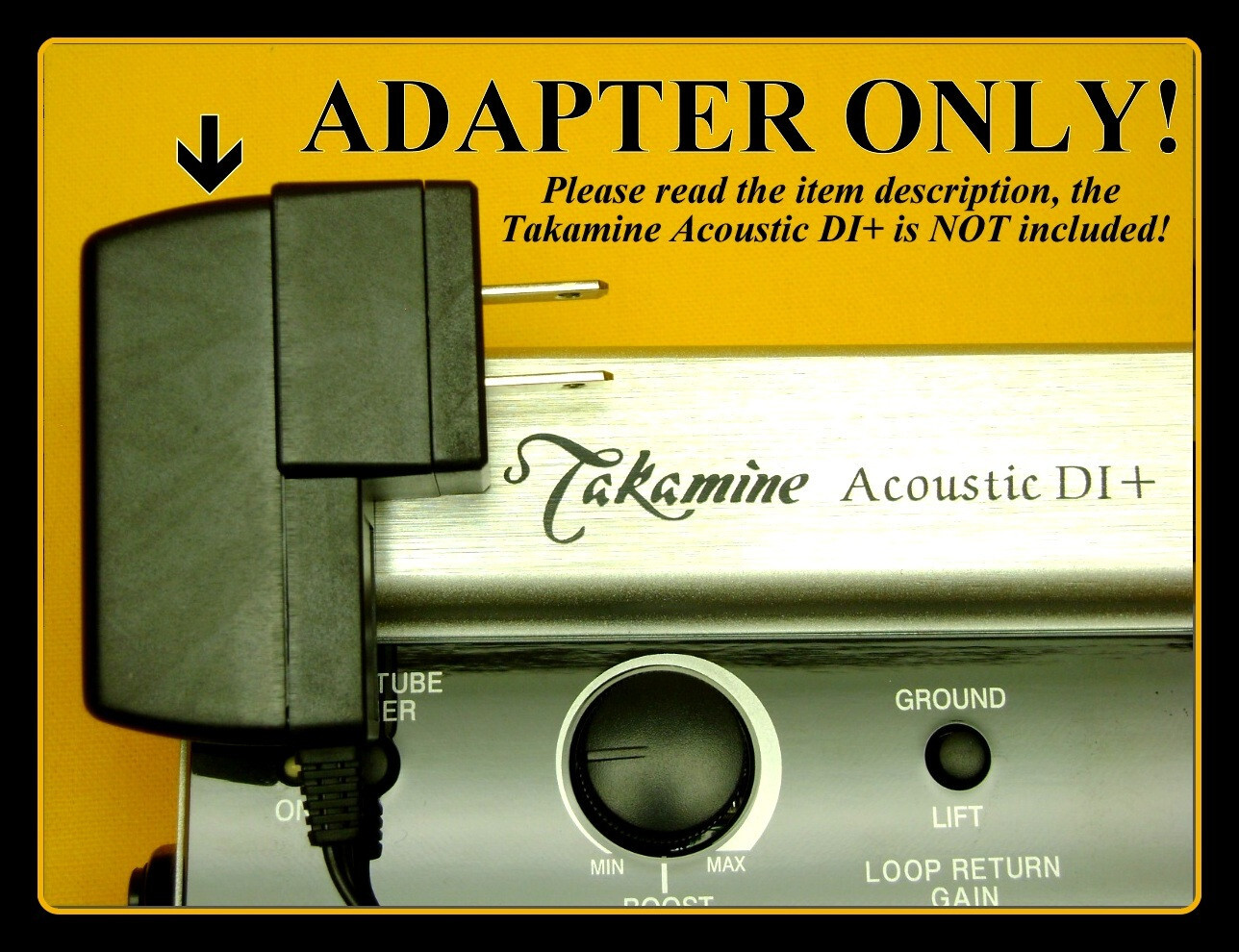 Takamine Acoustic DI+ Original Power Adapter / NOS / Adapter or Insert ONLY