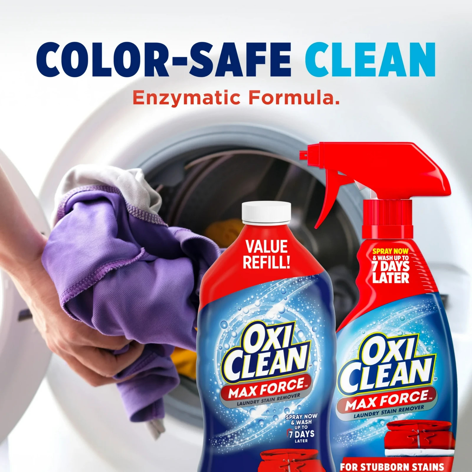 OxiClean Max Force Laundry Stain Remover Spray Refill, 48 fl oz​