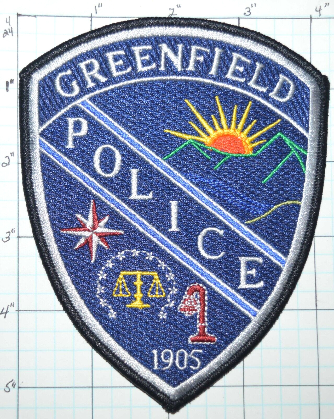 CALIFORNIA, GREENFIELD POLICE DEPT PATCH
