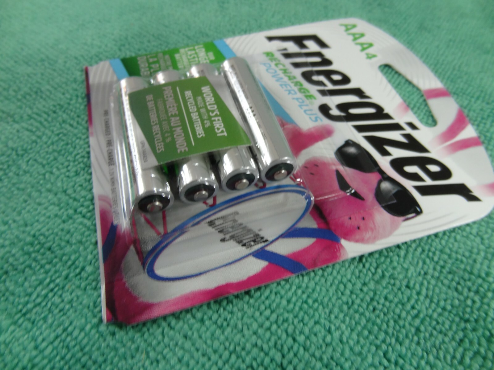 NEW ENERGIZER AAA Rechargeable Power Plus NiMH Batteries 4-Pack