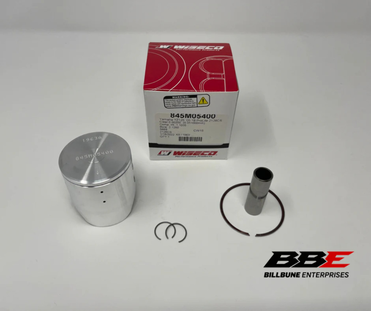 '05-'21 Yamaha Yz125 Wiseco Standard / Stock 54.00mm Bore Piston Kit, Yz125X