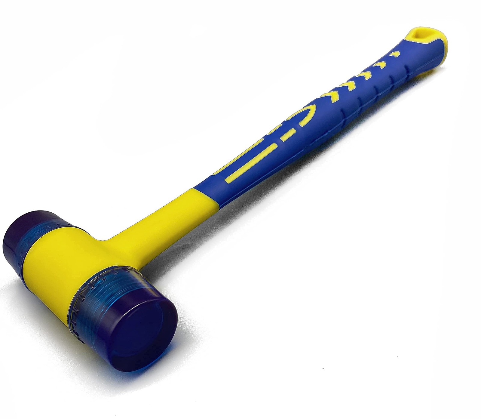 Rubber Mallet,KAIHAOWIN Small Mallet 30mm Anti-Shock/Slip Hammer, Blue&yellow