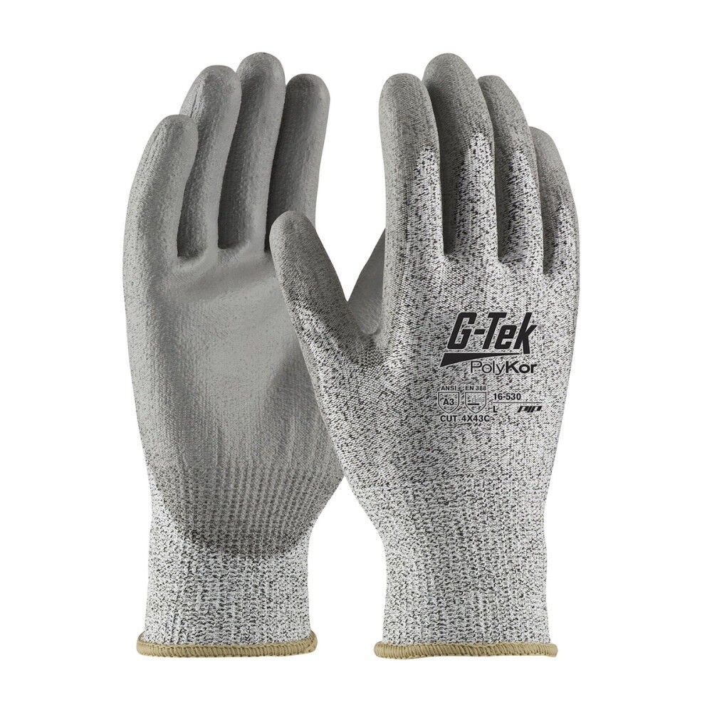 Protective Industrial Products Gloves Salt & Pepper Seamless Knit G-Tek Polykor