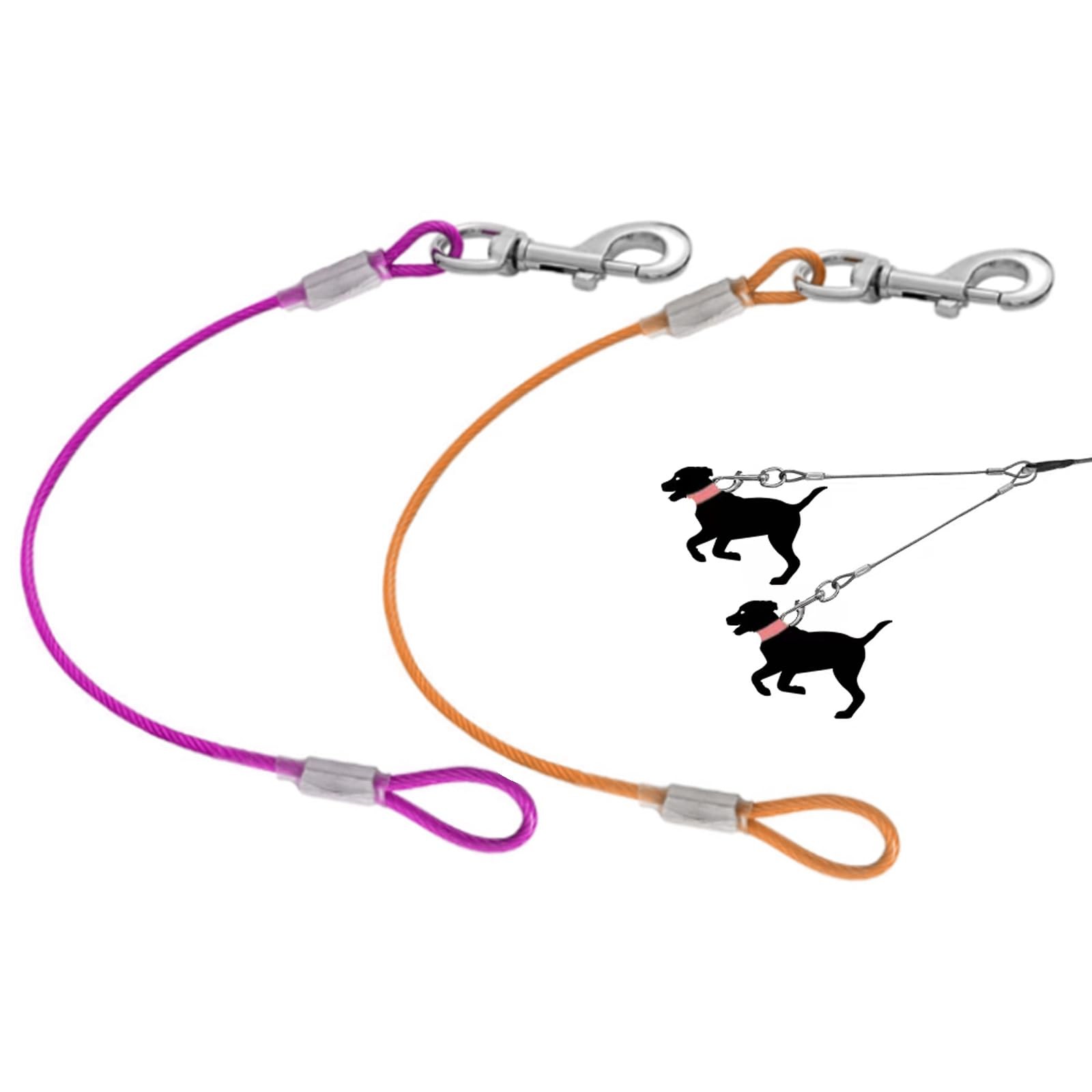 Chew Proof Dog Leash Extension,Support Add to Any Leash & Collar & Harness,Dog L