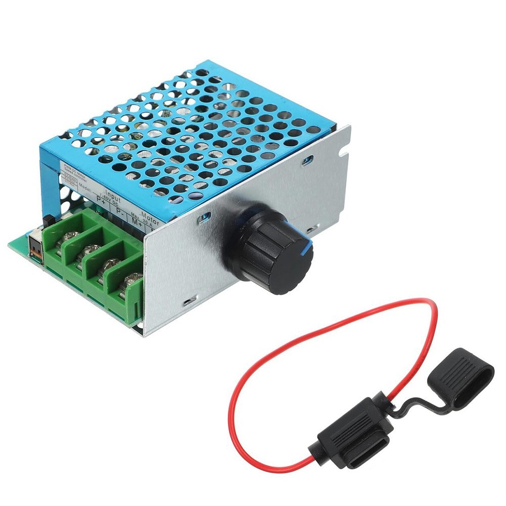Adjustable For PWM DC Motor Controller 30A 7-70V Input with Automotive Fuse