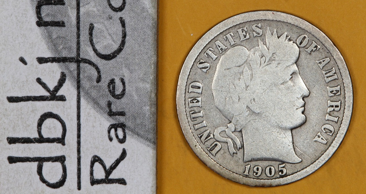 1905 O - Liberty Head "Barber" Silver Dime 10¢ - G Good