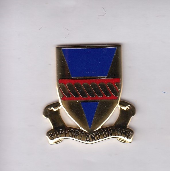 US Army 53rd Support Battalion Supply Quartermaster QM crest DUI badge G-23