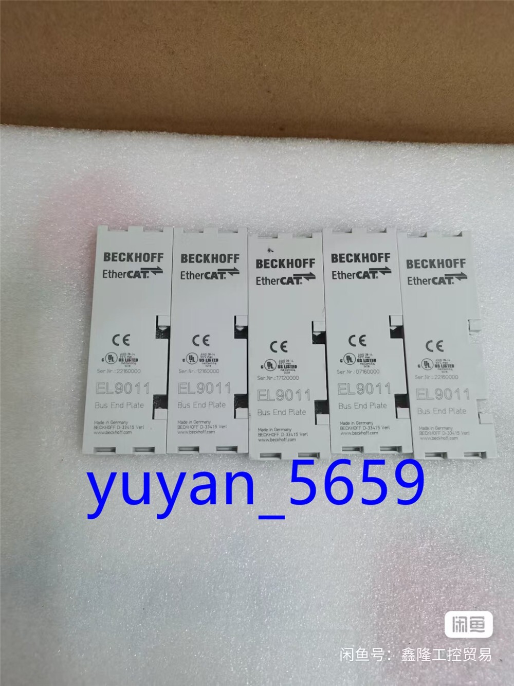 LOT OF 4 " USED Beckhoff EL9011 PLC Modules #5568 LY