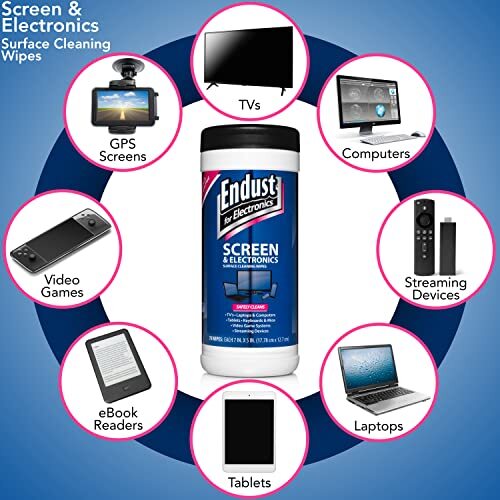 Para Productos Electronicos; Toallitas Limpiadoras De Pantallas Y Superficies,