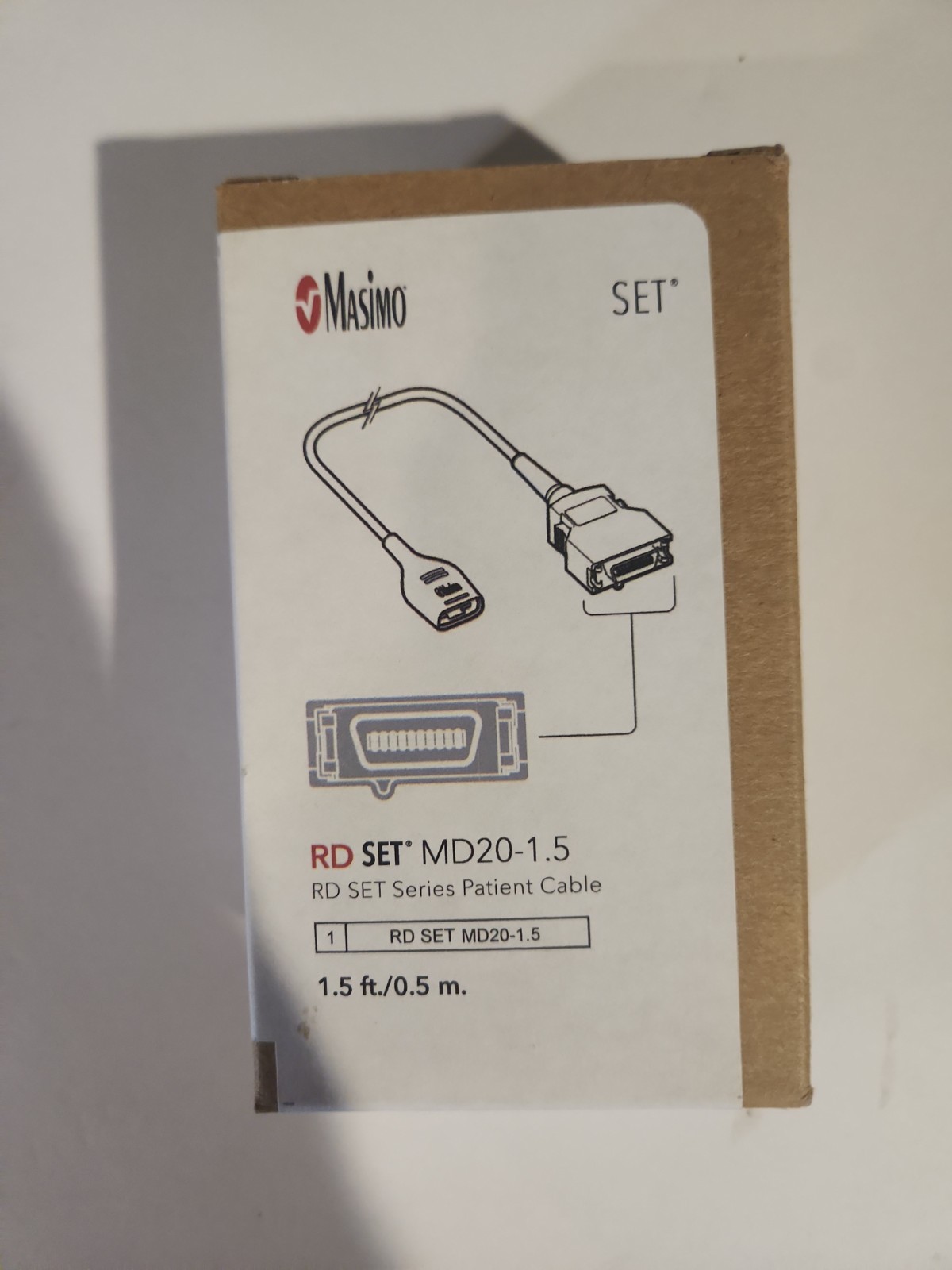 Masimo 4102 RD SET MD20-1.5, RD SET Series Patient Cable 1.5 ft Brand New