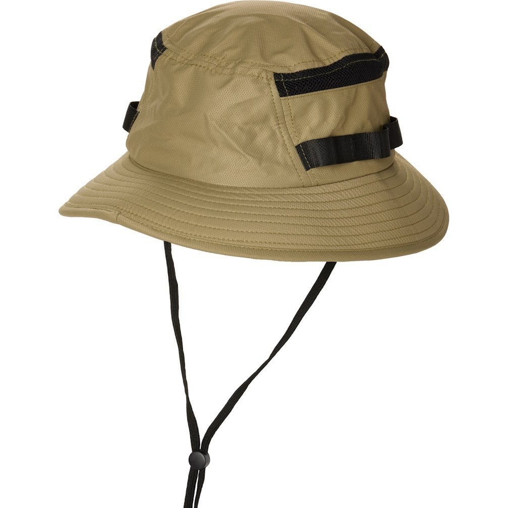 Hurley Boonie Hat L XL Olive Black Light Ripstop Mesh Vent Drawcord UPF 50+ New