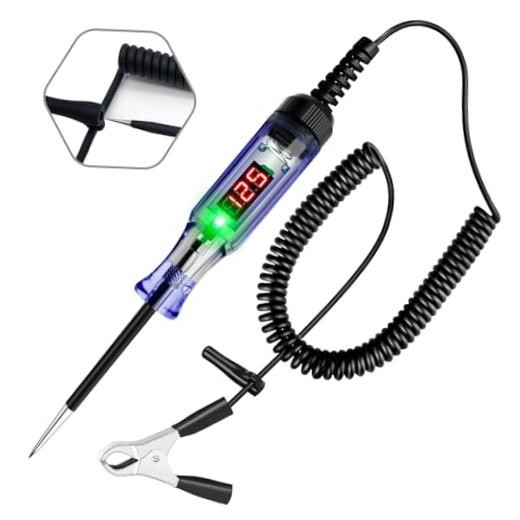 Automotive 3-120V DC LED Digital Circuit Tester with Voltage