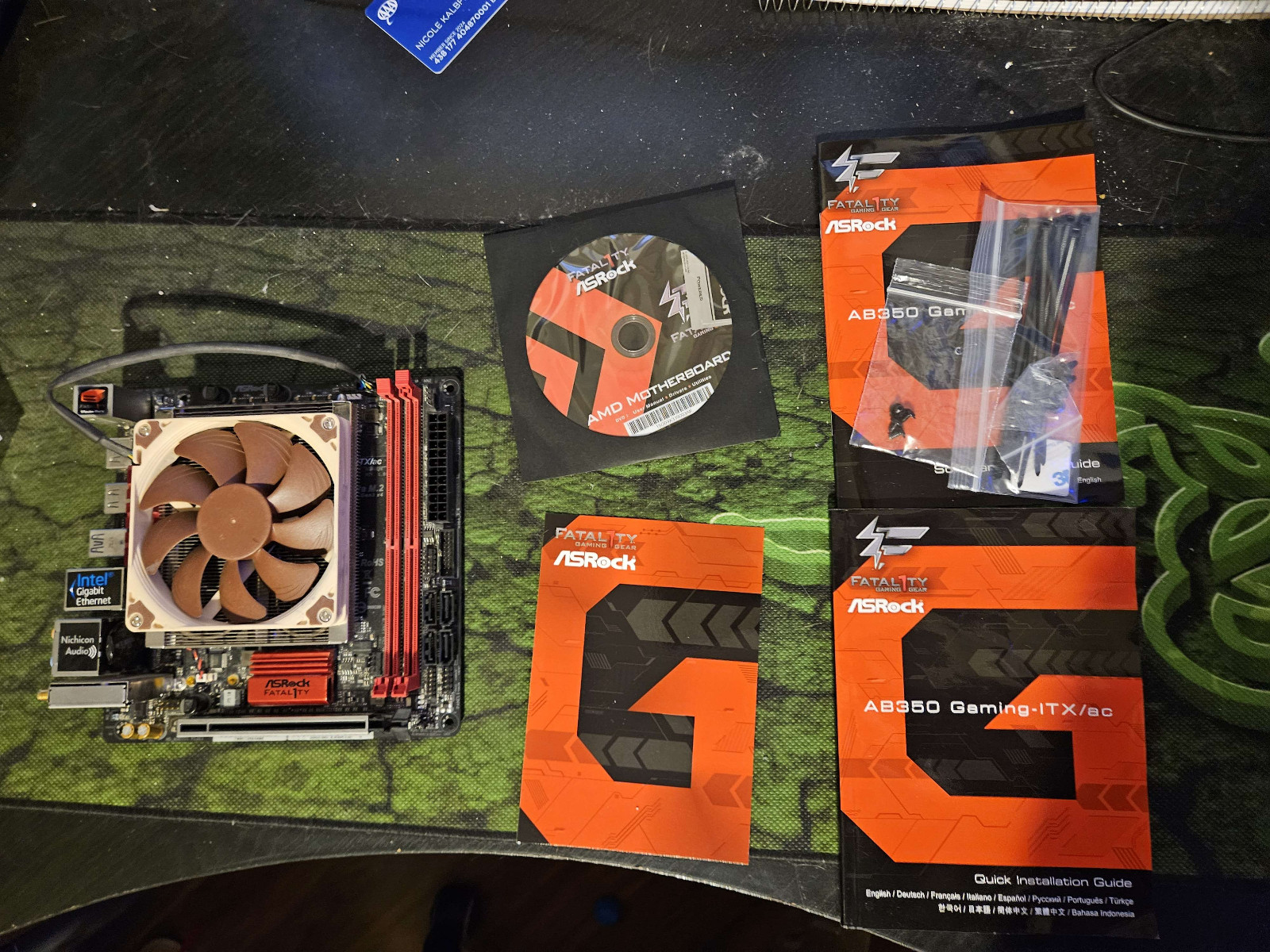 Asrock Fatal1ty AB350 Gaming ITX + R5 2600 + Noctua NH-L9a