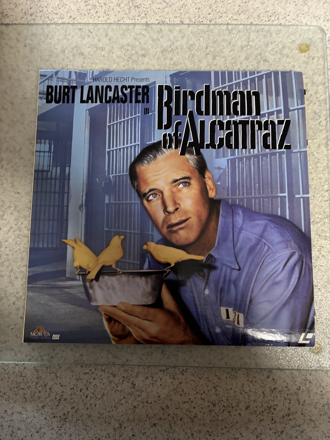 Birdman of Alcatraz LaserDisc 1962 Drama B&W MGM/UA Home Video