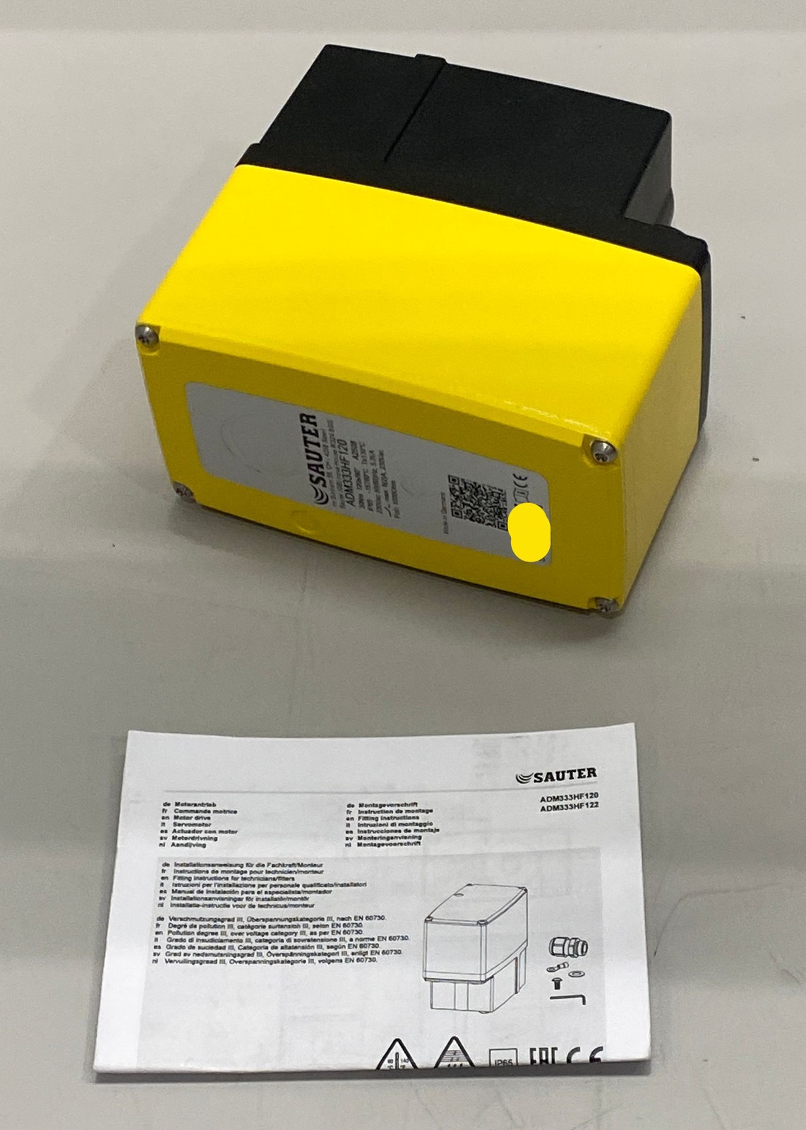 Sauter Regulation ADM333HF120 3-Point Actuator 30Nm 24V HVAC Damper Motor