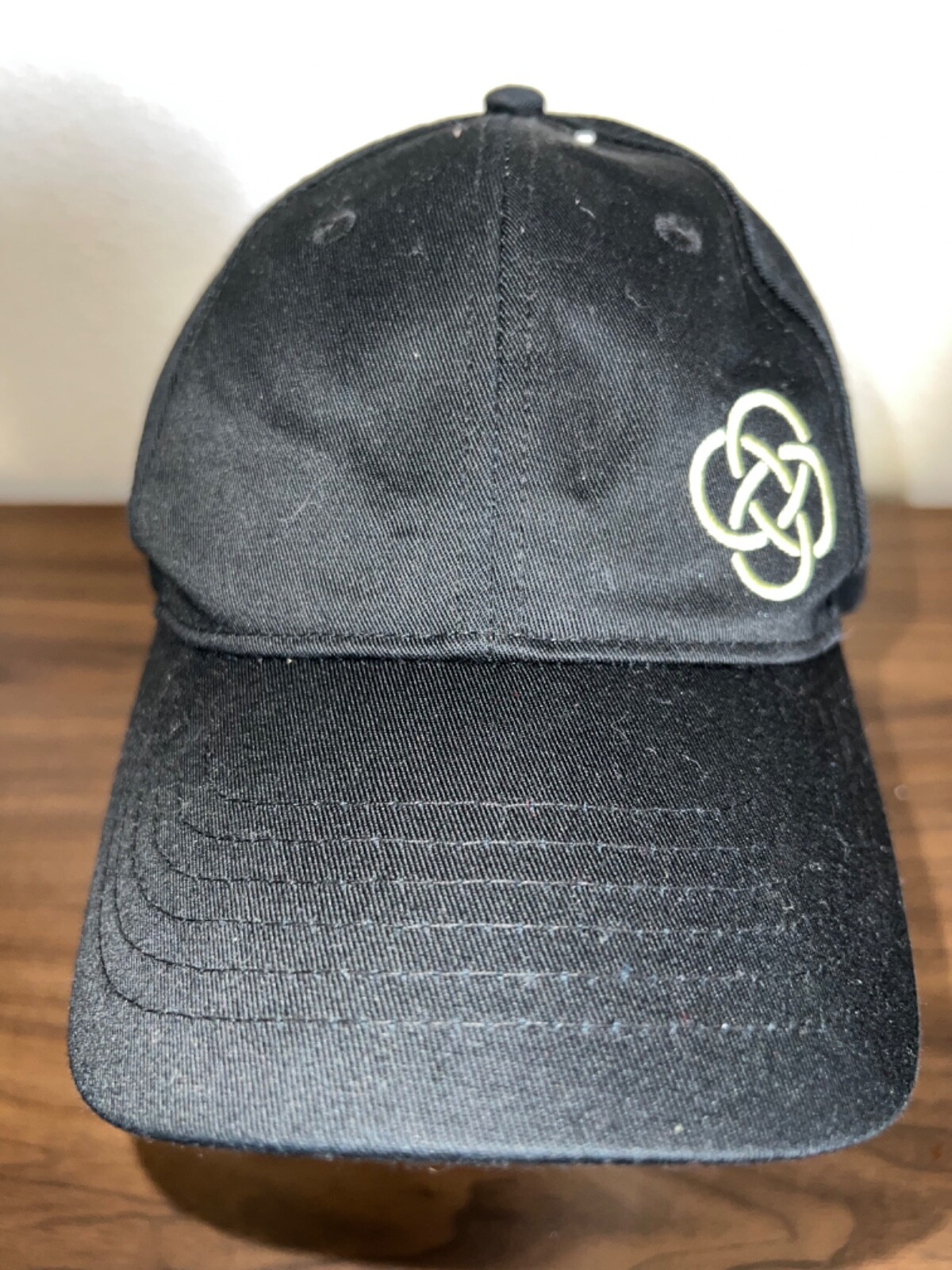 Life Care Services Logo Black Hat Cap Hook Loop Unbranded EUC