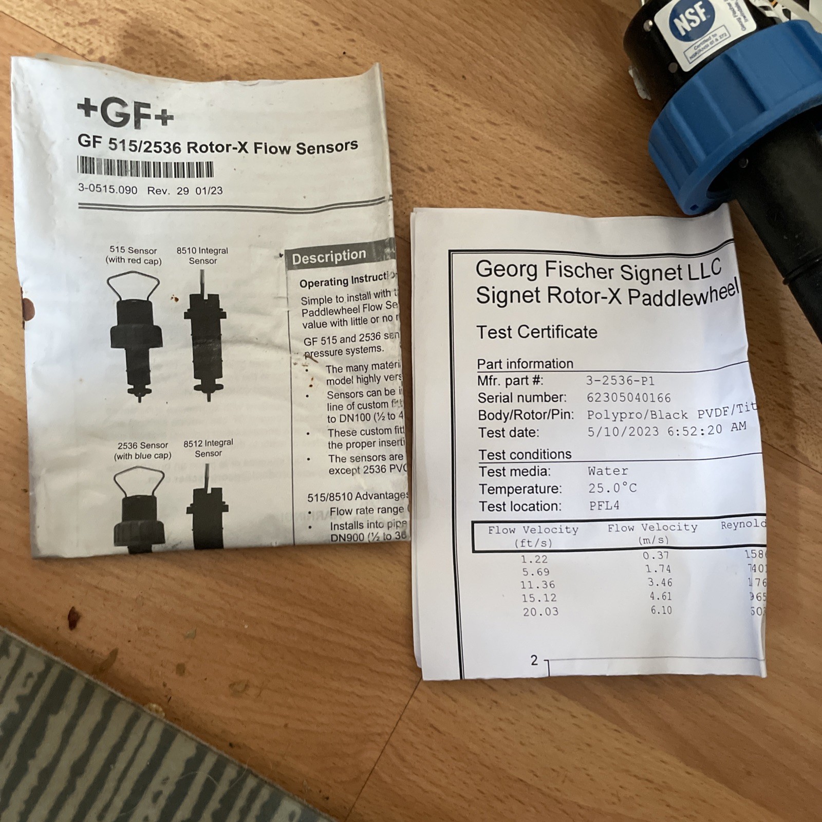 Georg Fischer Flow sensor 198 840 144 +GF+