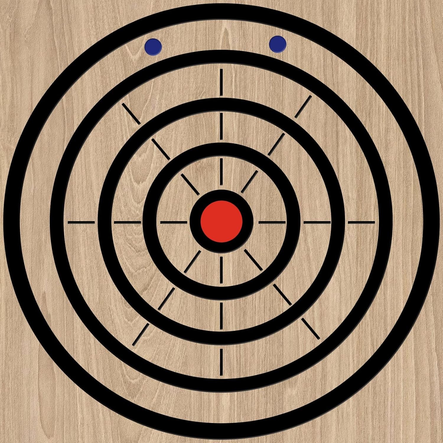 Epakh Axe Throwing Target Template Stainless Steel Black, Blue, Red