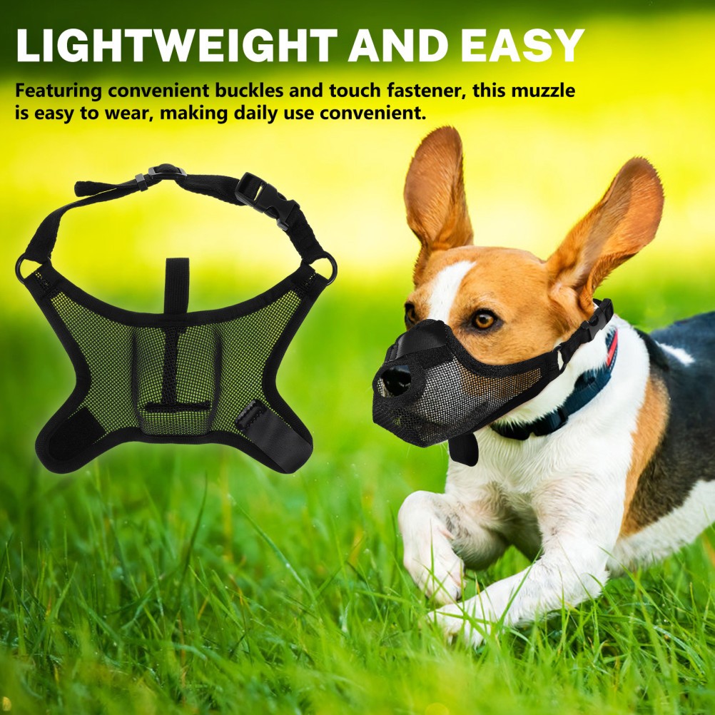 Short Snout Dog Muzzle Breathable Muzzles Adjustable for Grooming