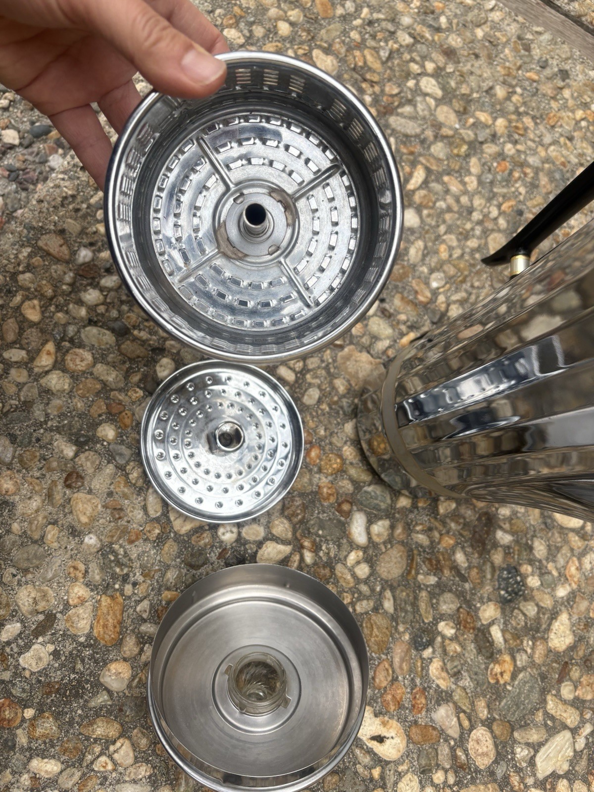 Vintage Universal 4582 Coffeematic Chrome Percolator Coffee Maker TESTED working