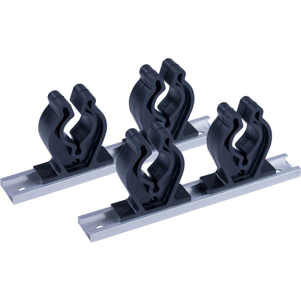 Sea-Dog Track Rod Holder - 7" Tracks - 4 Rod Clips SEA-DOG LINE 325044-1  Expedi