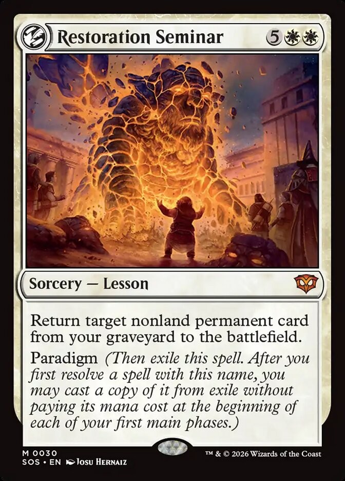 MTG Secrets of Strixhaven M Restoration Seminar #0030