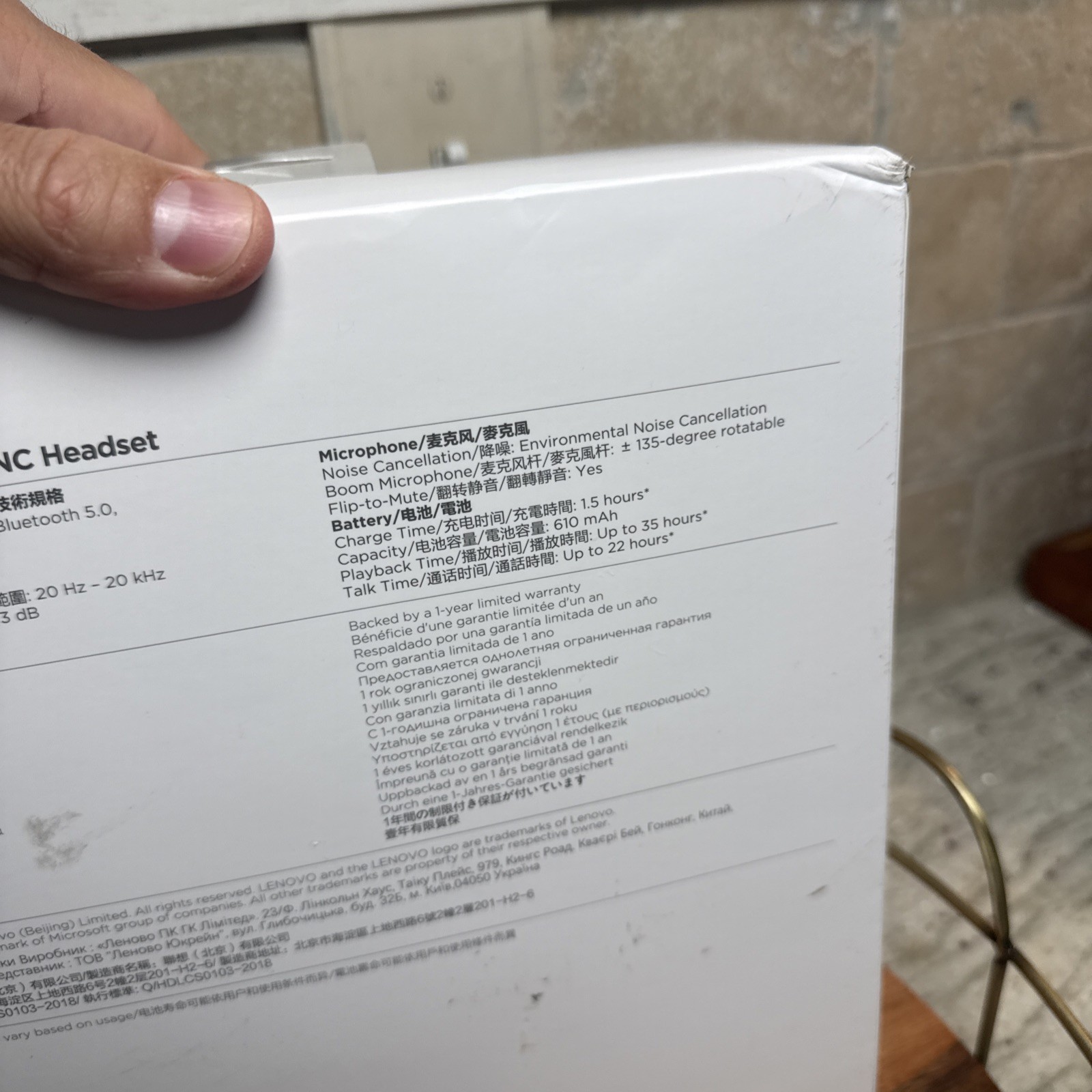 Lenovo Go Wireless ANC Headset- Open Box