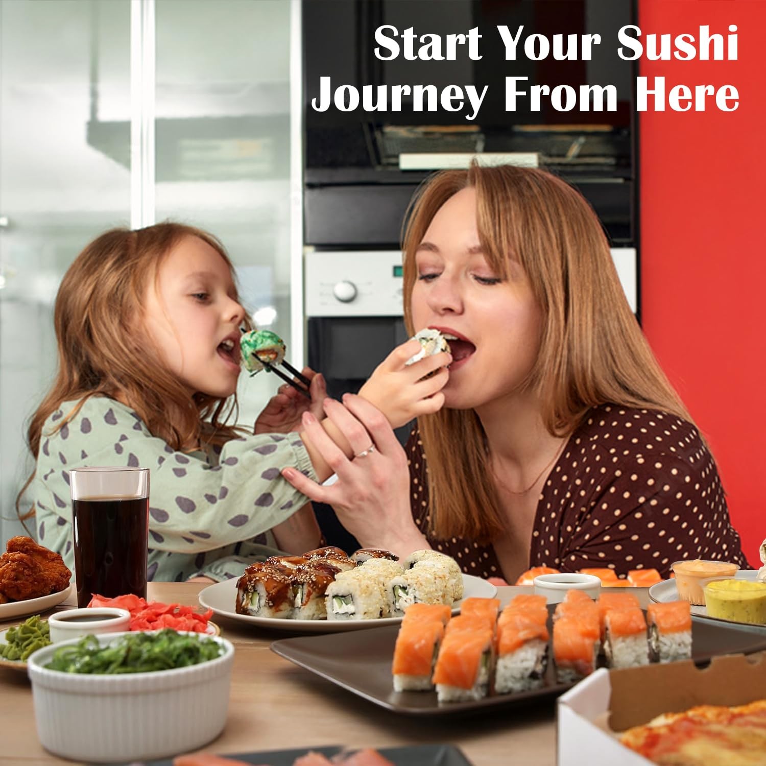 SmileTools Sushi Making Kit & Musubi Maker - for Beginners Medium, Green