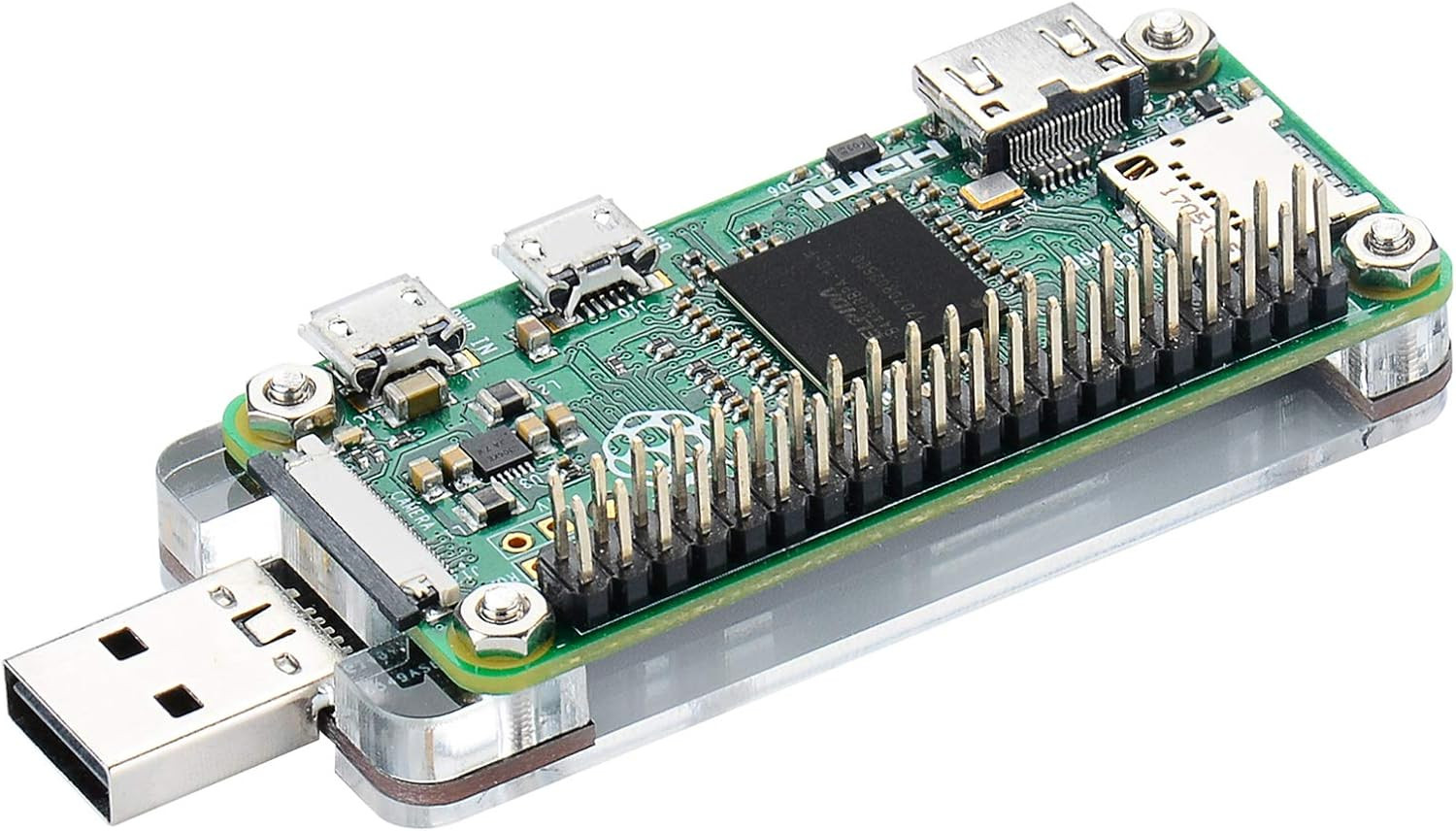 USB Dongle Expansion Breakout Module Kit for Raspberry Pi Zero/W， Both Front & B