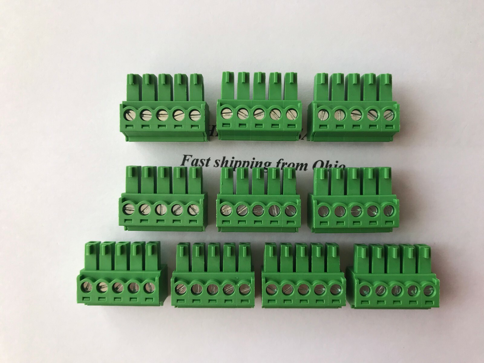 5 Pin 3.81mm Phoenix Contact  Phoenix Connector 1803604 Pack of 10 OHIO SELLER