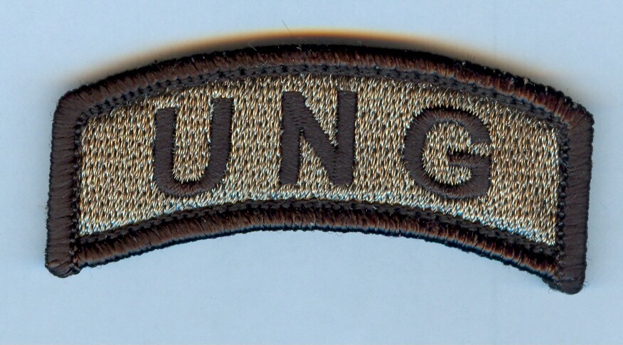 ARMY SENIOR ROTC "UNIVERSITY OF NORTH GEORGIA" Shoulder Tab - ACU Subdued .... X
