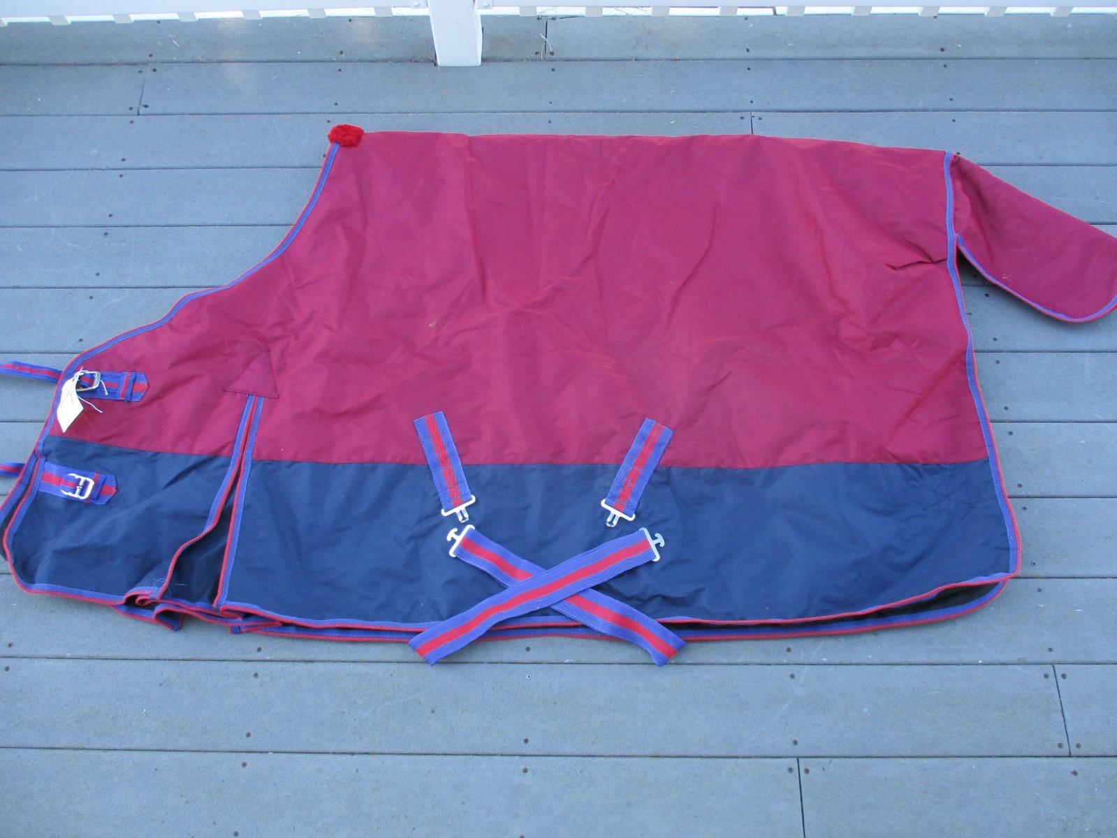 new 64'' 1200D Pony Turnout Waterproof  Medium Weight Winter Blanket 200g Maroon