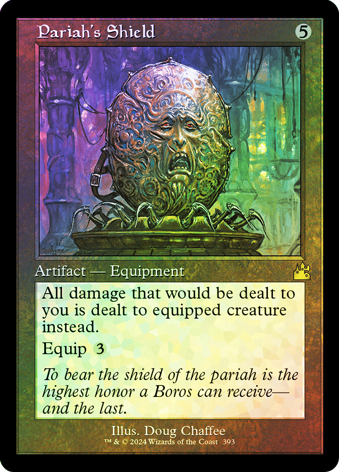 MTG FOIL Pariah's Shield Retro - Ravnica Remastered #393
