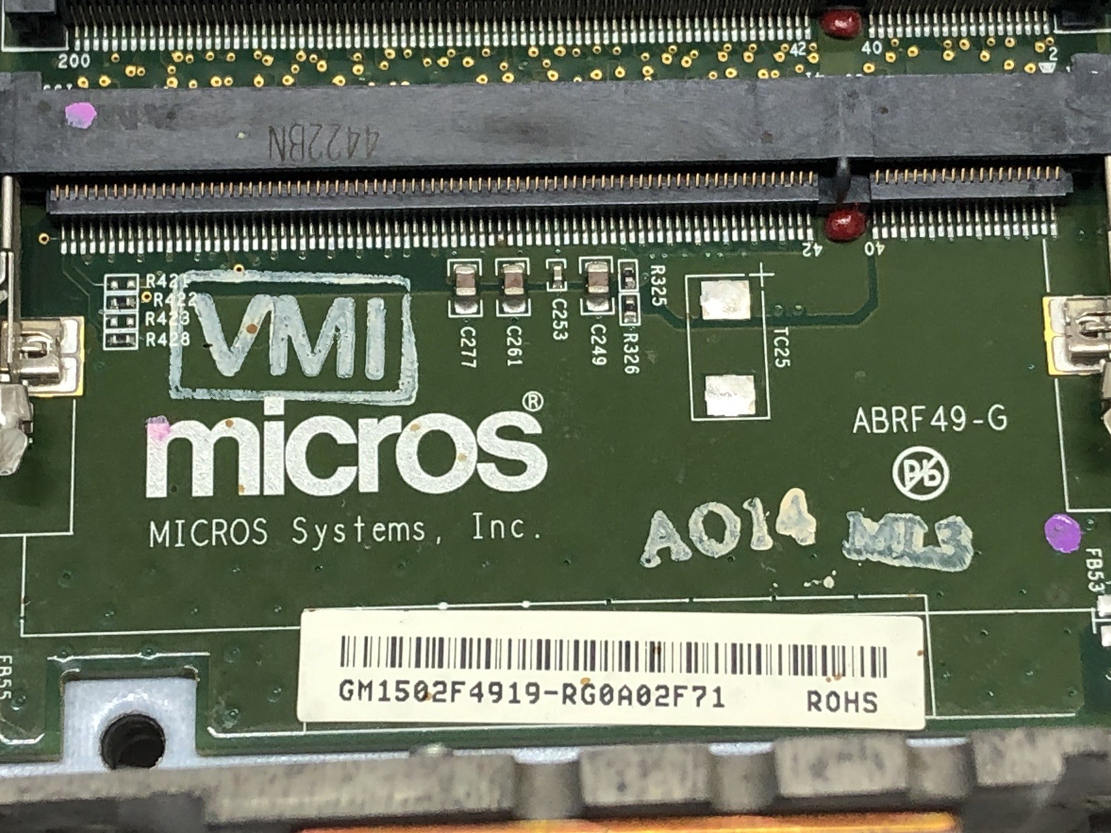 MICROS WORKSTATION 5A POS SYSTEM INTERNALS, MOTHEROBARD, CARD READER, &MORE LOT