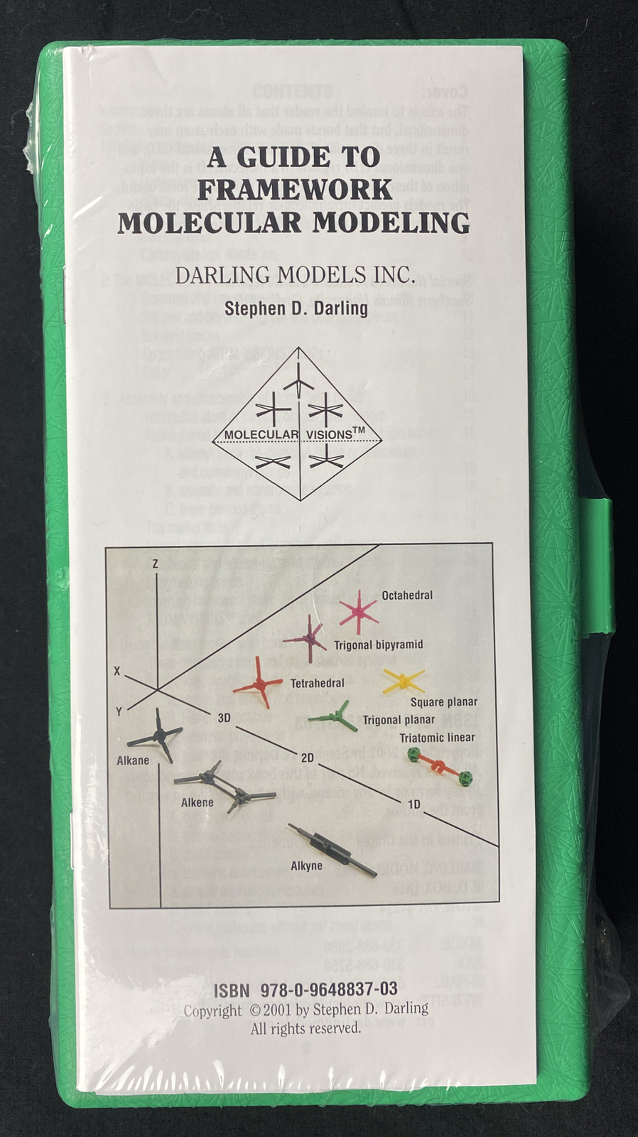 Molecular Visions Flexible Molecular Model Kit Organic/Inorganic Push Pull NEW
