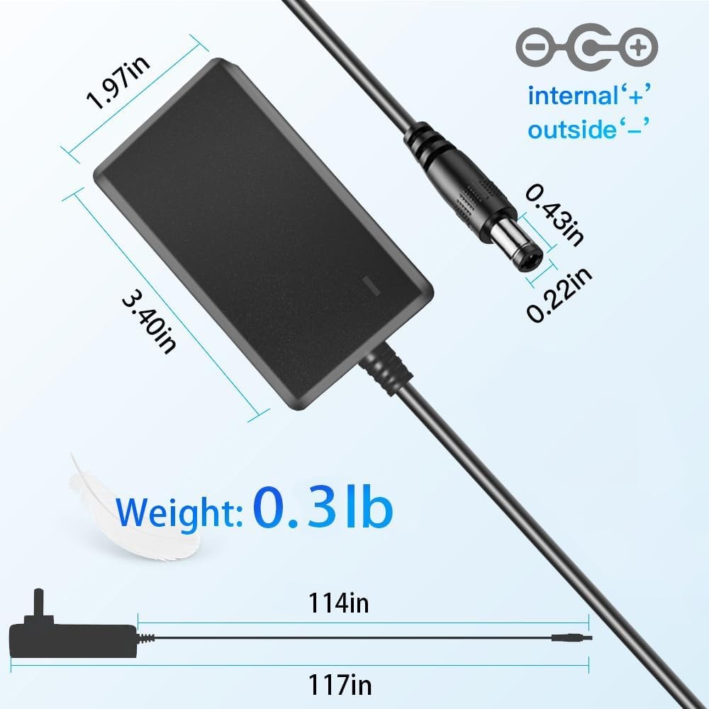 9V DC Power Adapter Compatible Alesis Command Mesh Nitro Max Pro Drum Module