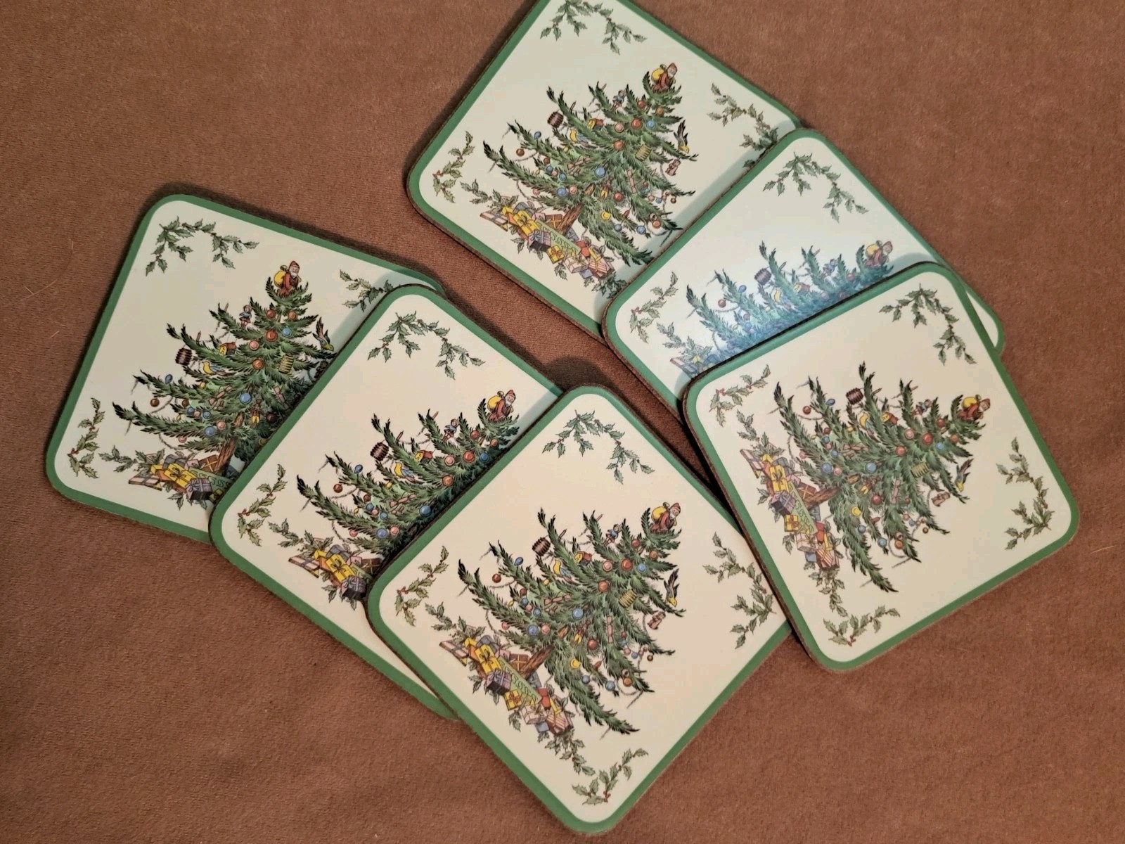 Spode Christmas Coasters Acrylic Finish Set