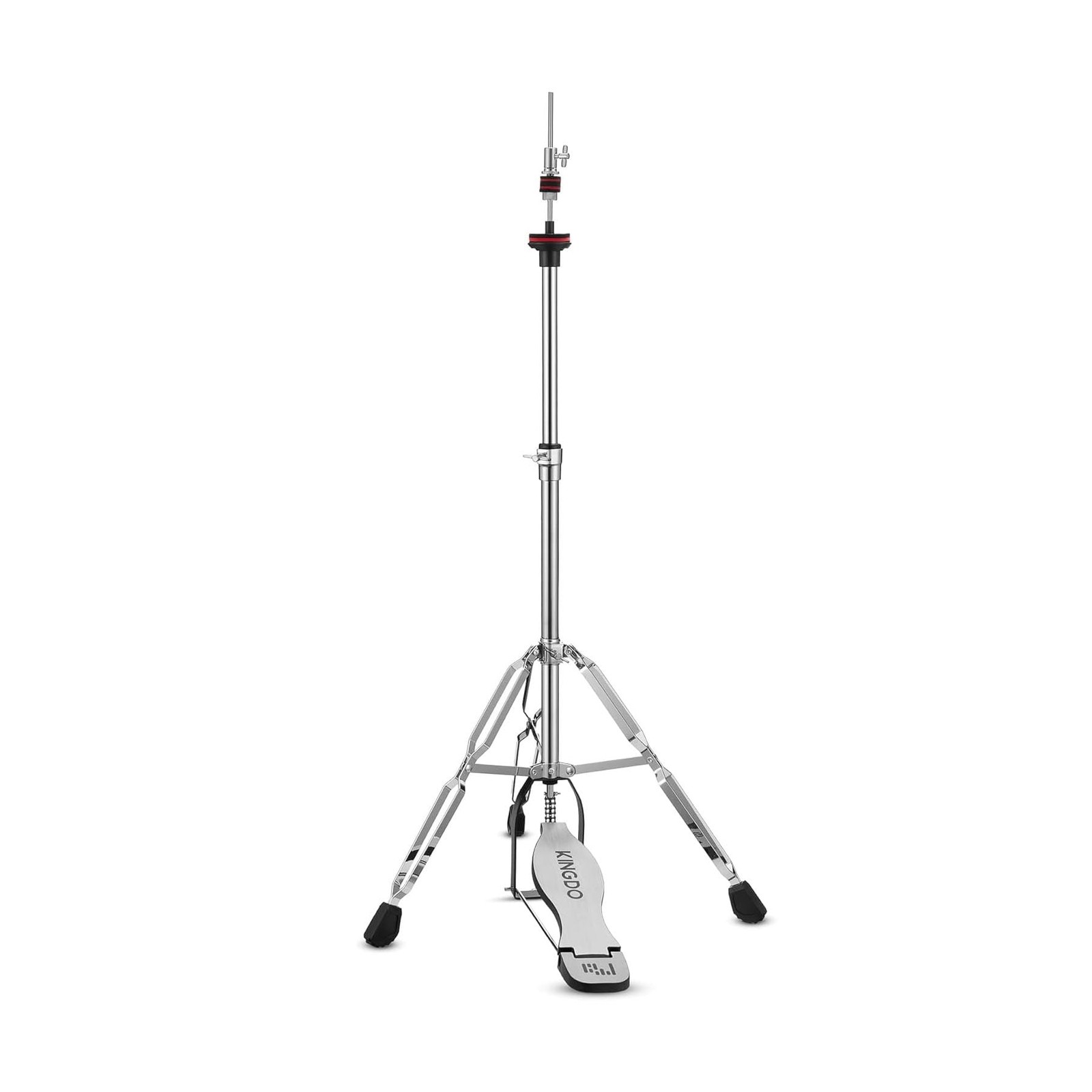 Heavy Duty Hi Hat Stand Smooth Pedal Adjustable Height Double Braced 3 Legs