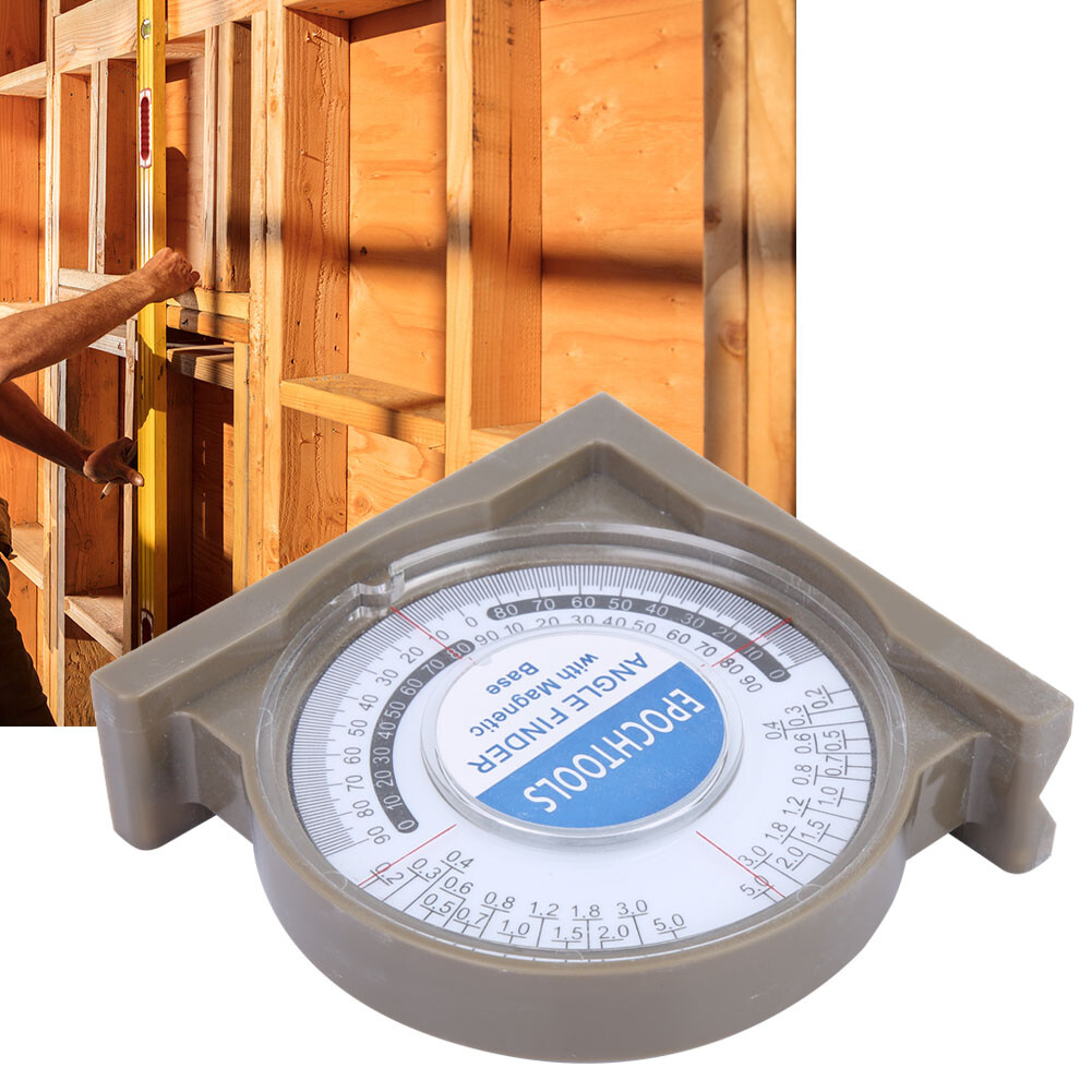 0-360 Degrees Slope Inclinometer Angle Finder Meter Measuring Tool