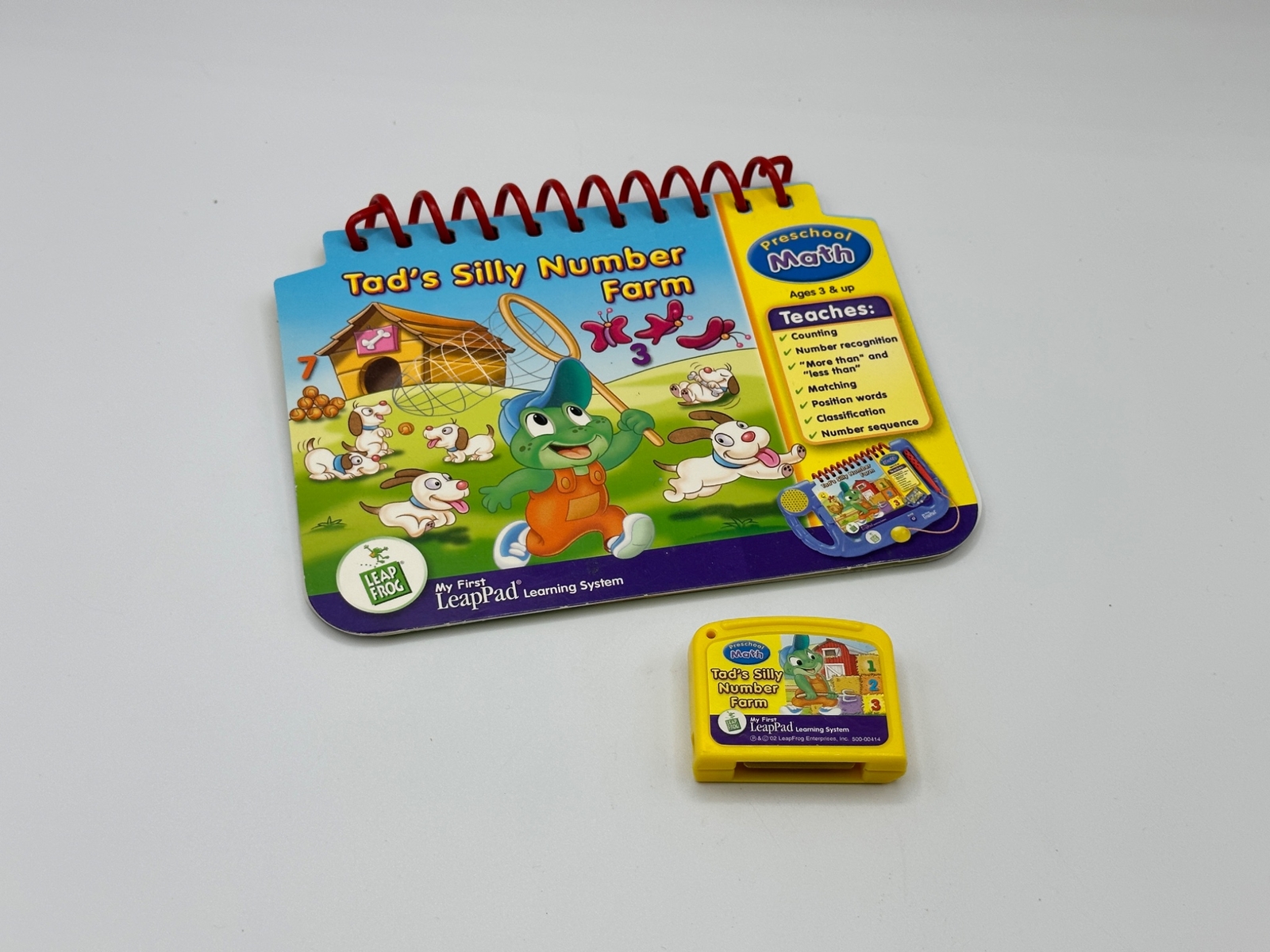 Leap Frog My First LeapPad TAD'S SILLY NUMBER FARM Book & Cartridge
