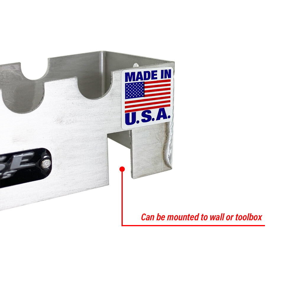 Pit Posse T Handle Tool Rack Holder Aluminum-Made in USA