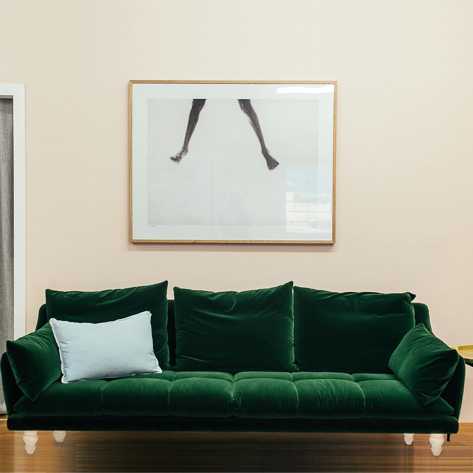 5 Inch Wooden Furniture Legs, Set of 4 Replacement Solid Wood Unfinished Roun...