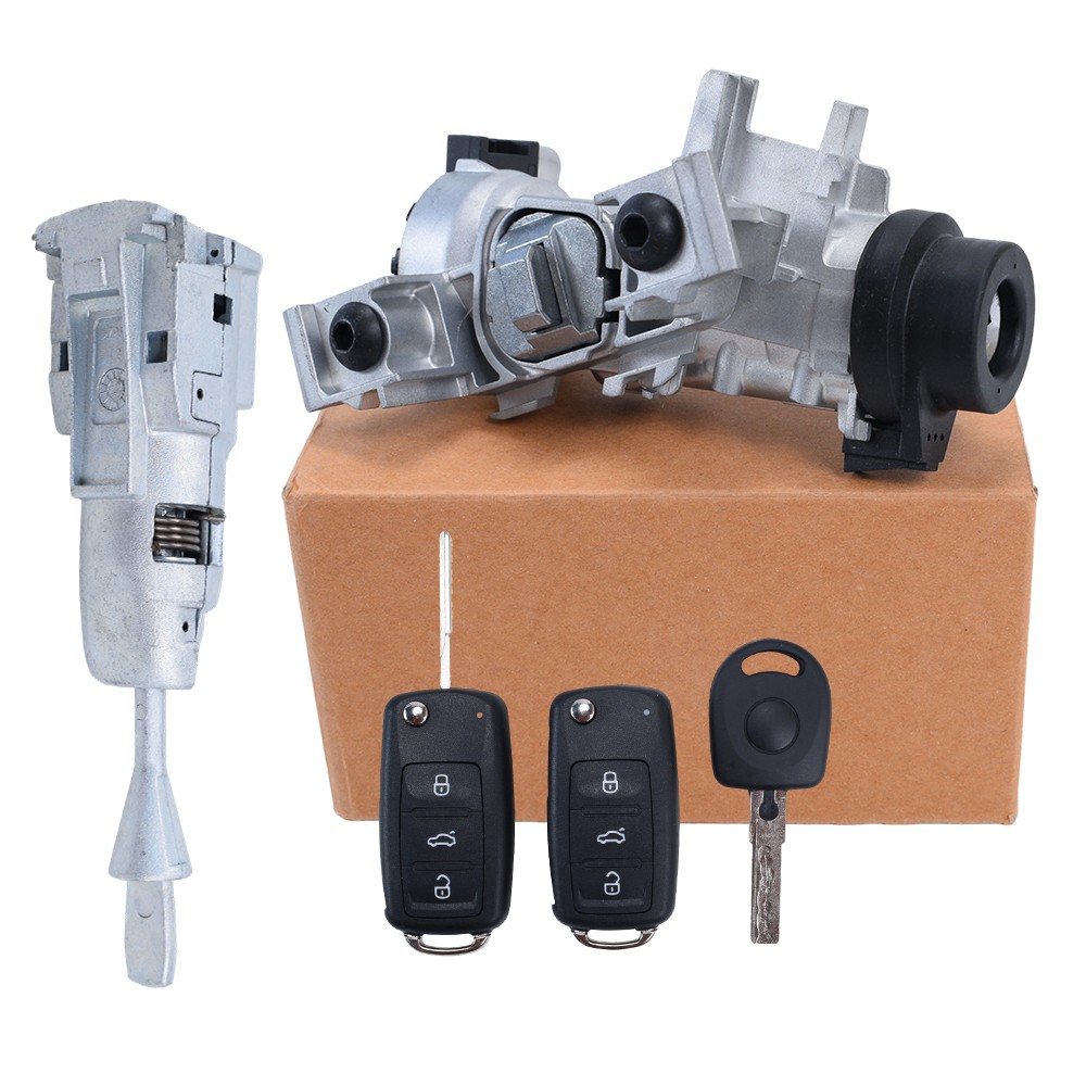 For VW Jetta 2006-2018 Ignition Switch Door Lock Cylinder Key