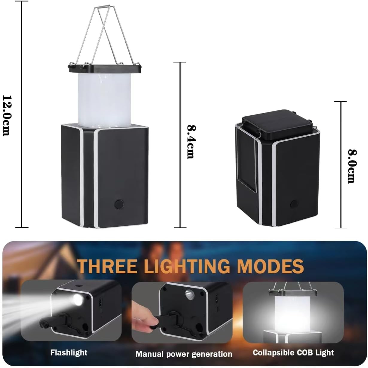 Solar LED Rechargeable Emergency Camping Lantern,White Solar Rechargeable,Rechar
