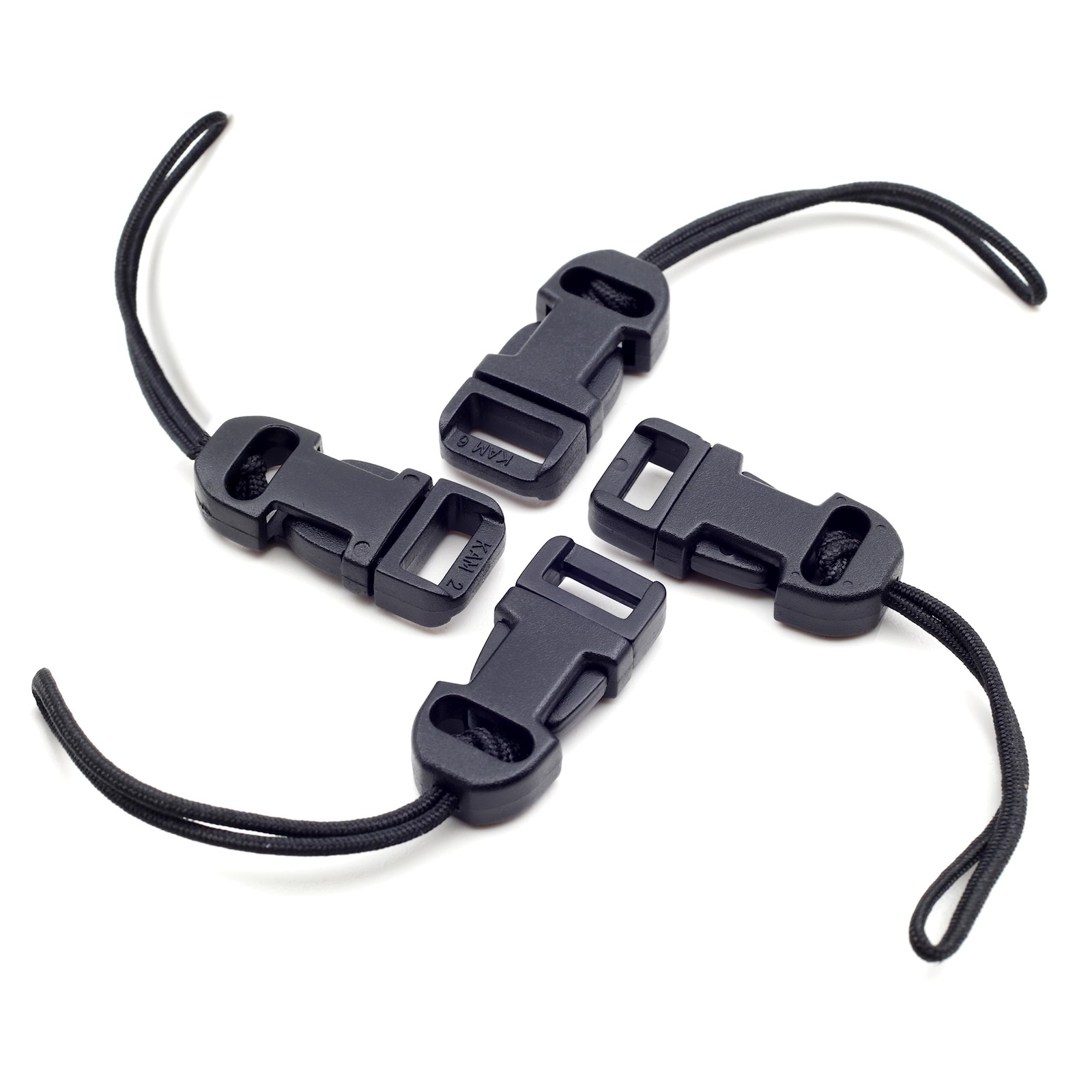 4 Pcs Black Quick Release Camera Strap Qd Loops Connector Adapter Camera Quick R