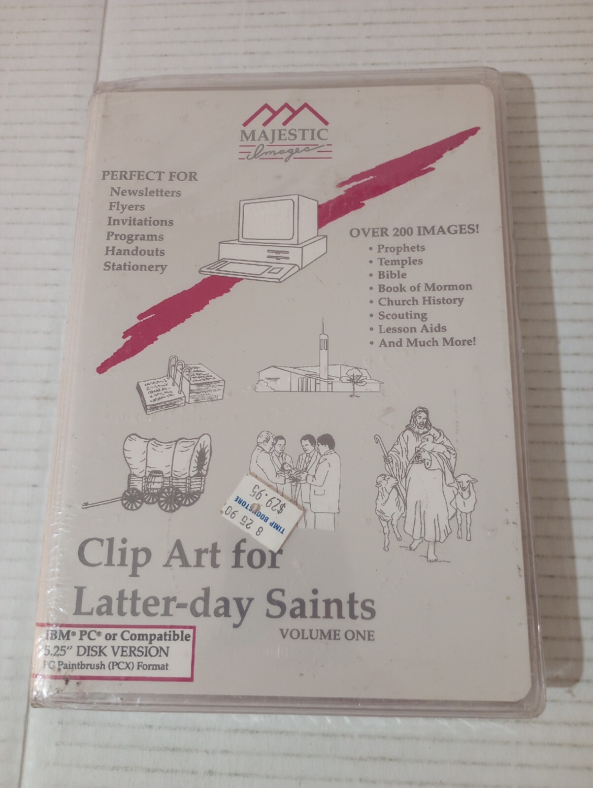 Clip Art For Latter-day Saints Volume One 5.25" Disk Version LDS Mormon 1990