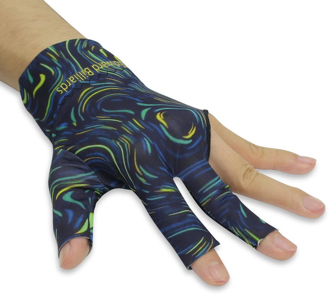 Billiard Gloves 10pcs/Set 3 Open Fingers Billiards Glove Pool Cue Gloves Span...